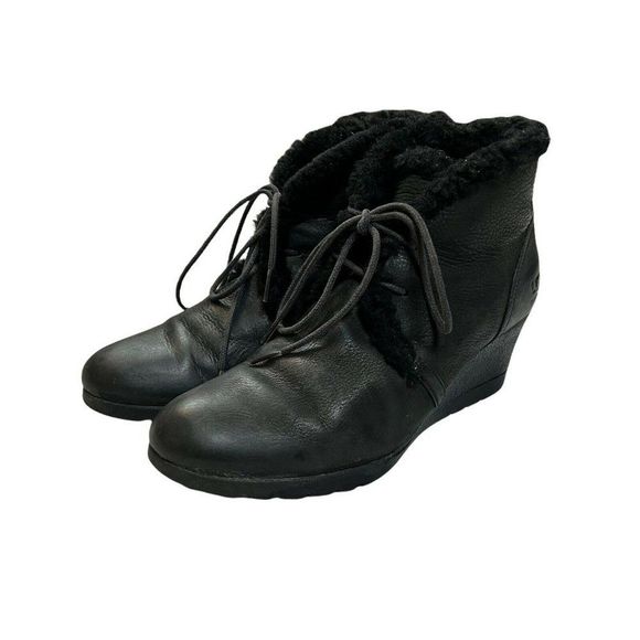 UGG Jeovana Womens Wedge Bootie Black Size US10 - Picture 2 of 10